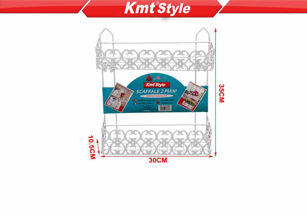 SCAFFALE 2 PIANI 30X10.5X35CM