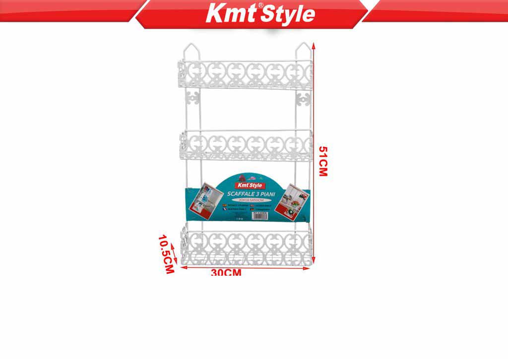 SCAFFALE 3 PIANI 30X10.5X51CM