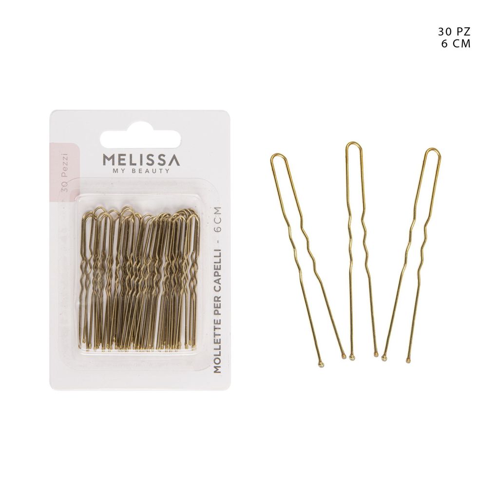 MELISSA MOLLETTE CAPELLI 6CM 30PZ ORO