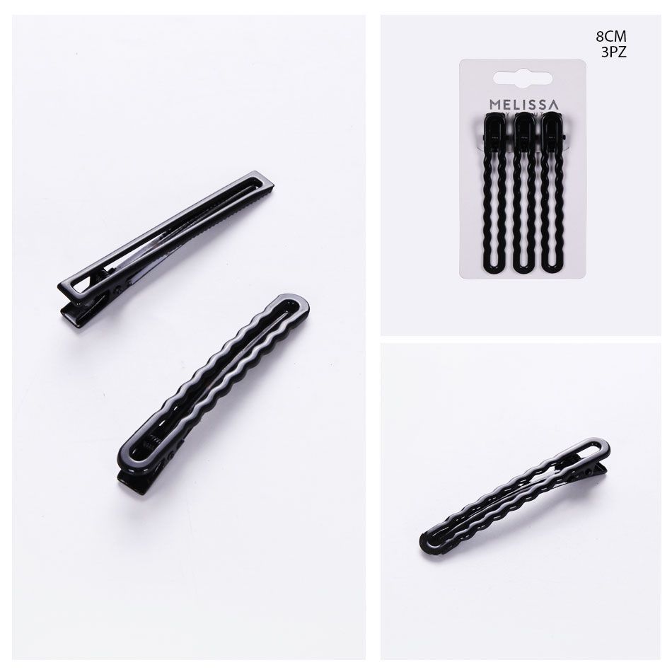 CLIP CAPELLI 8CM 3PZ 2#