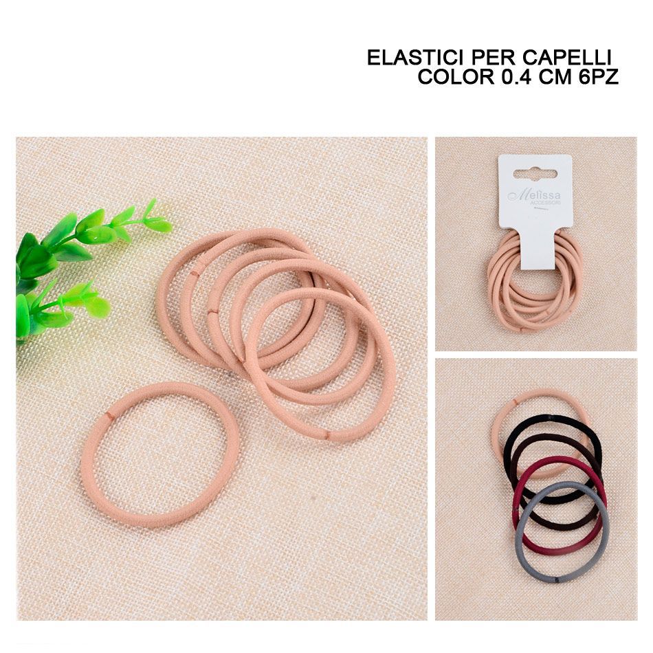 ELASTICI CAPELLI COLOR 6PZ