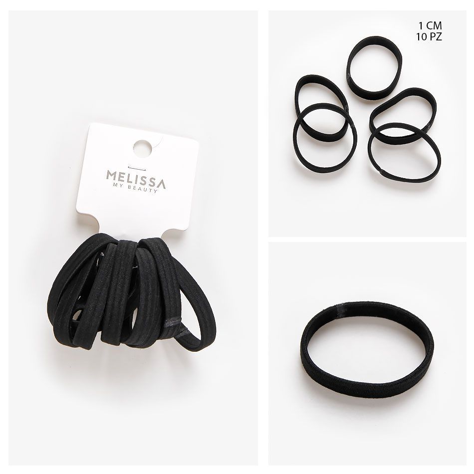 MELISSA ELASTICO CAPELLI 1CM 10PZ