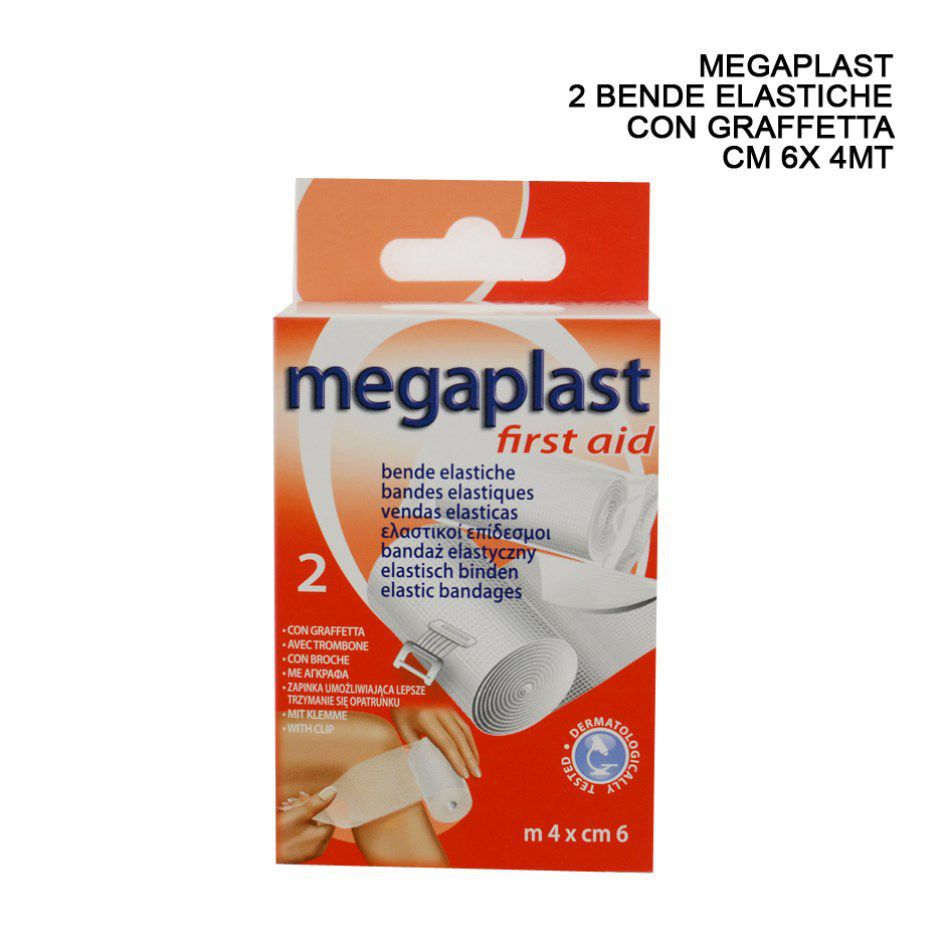 MEGAPLAST BENDA ELASTICA C/GRAFFETTA6CMX4M 2PZ