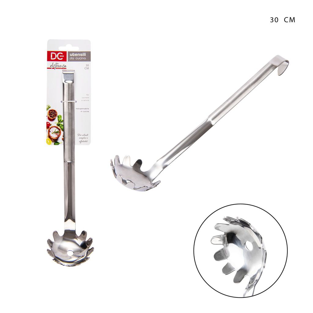 DC CASA  MESTOLO PRENDISPAGHETTI ACCIAIO INOX 30CM