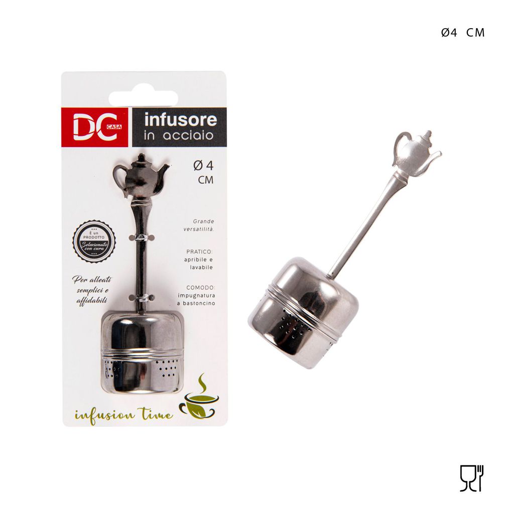 DC CASA  INFUSORE ACCIAIO INOX D4X12CM