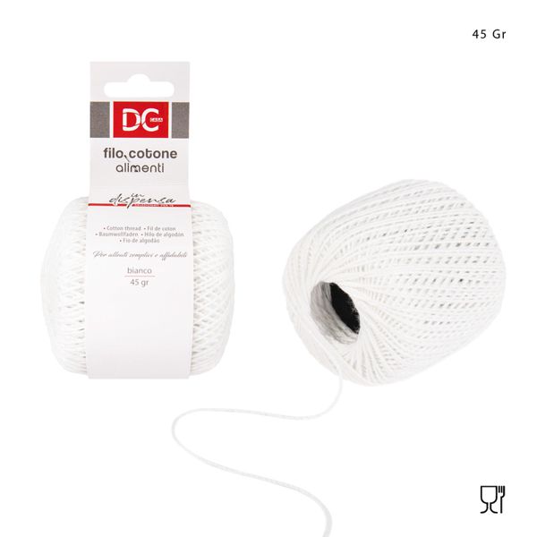 DC CASA  FILO COTONE ALIMENTI 45G BIANCO