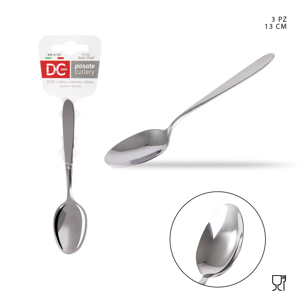 DC CASA  SERVNEW CHEF 18/C CUCCH.CAFFE 13CM 3PZ