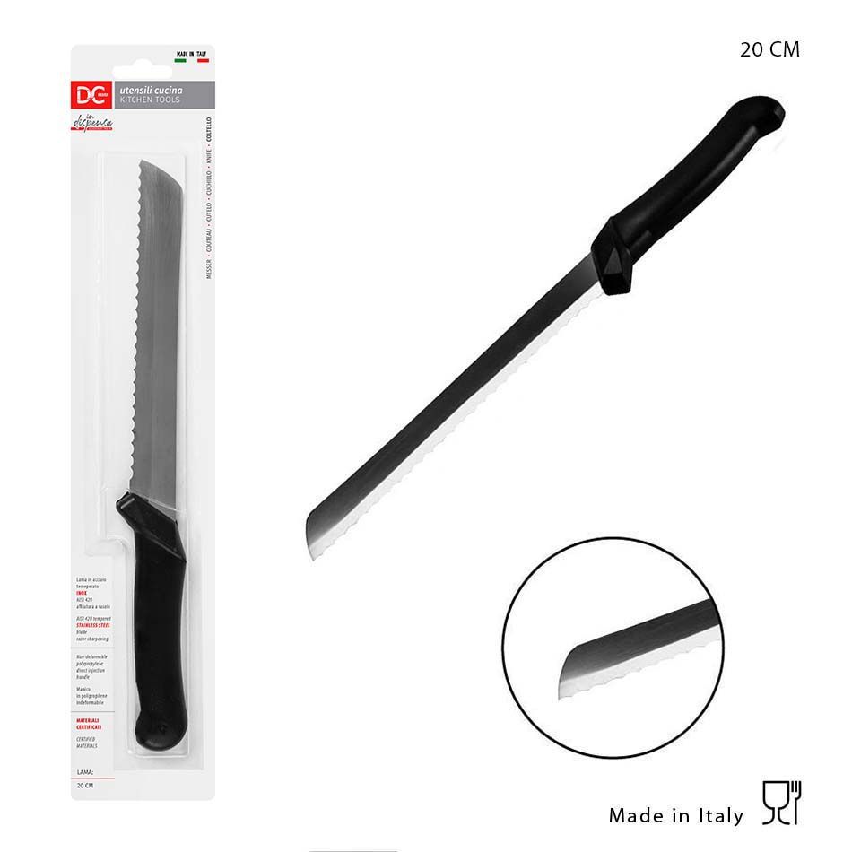 DC CASA  COLTELLO CUCINA PANE SEGHETTO 20CM