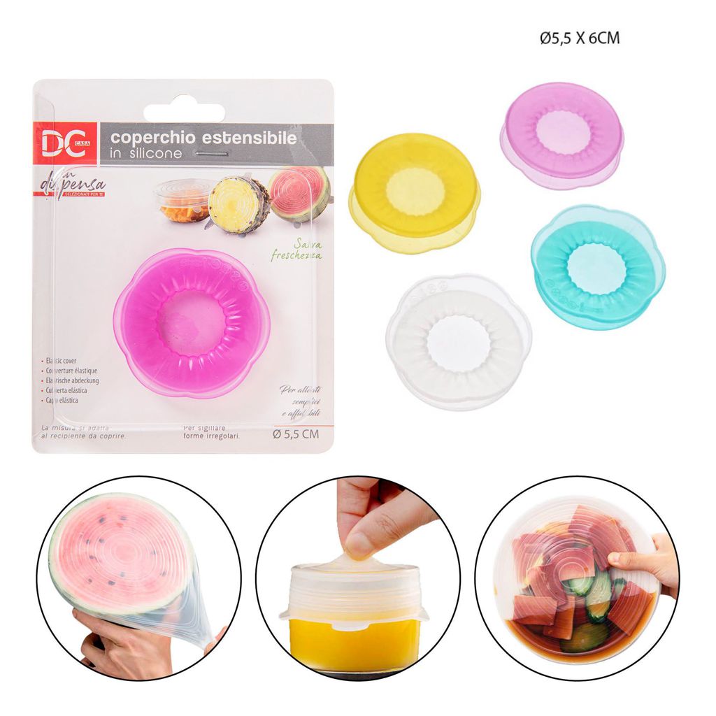 DC CASA COPERCHIO SILICONE ESTENDIBILE 5.5CM