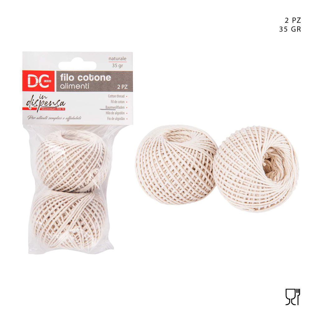 DC CASA  FILO COTONE ALIMENTI 35G 2PZ NATURALE