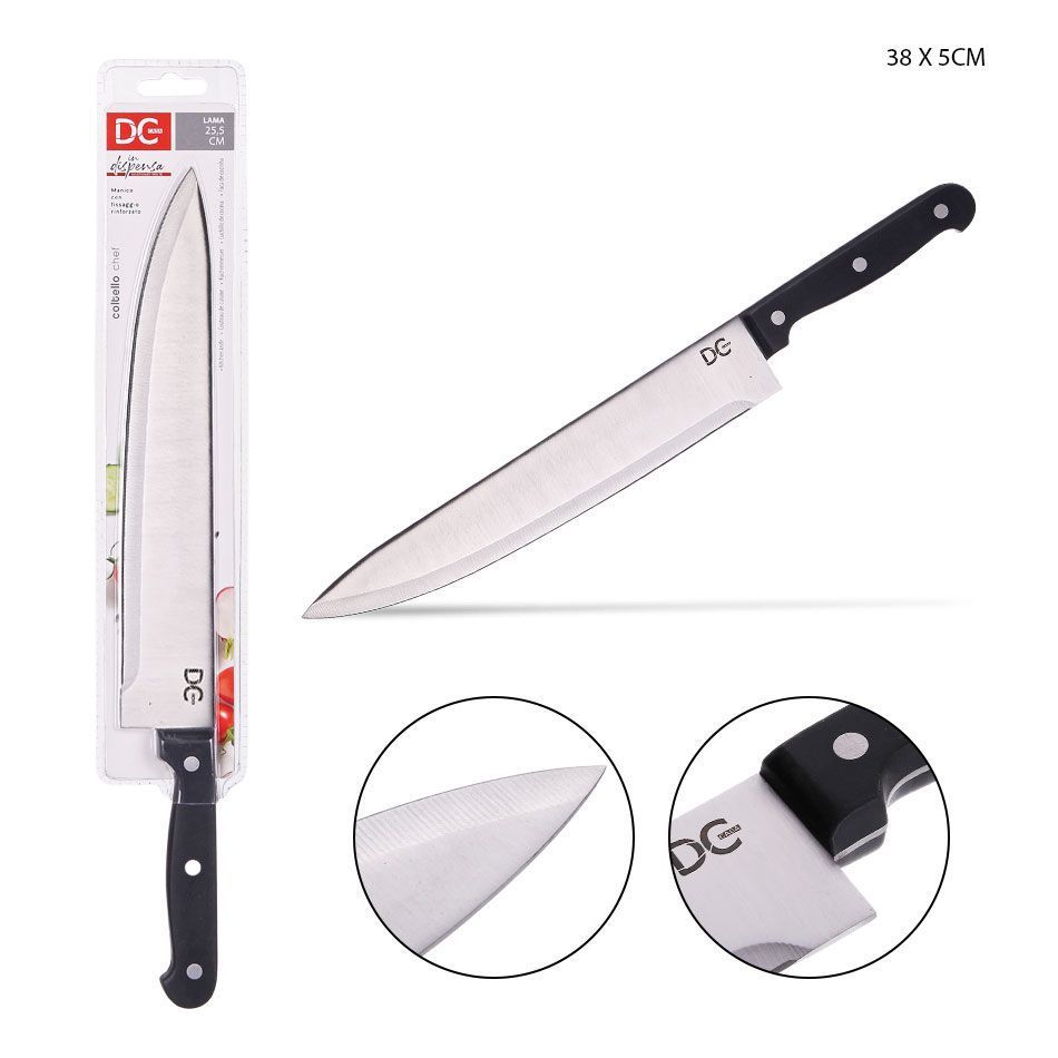 DC CASA COLTELLO CHEF M/NERO ACC. 38X5CM