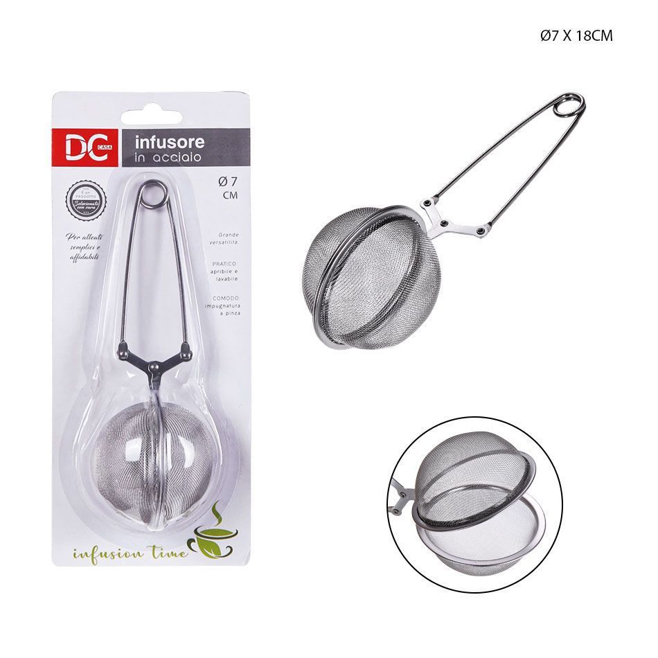 DC CASA  INFUSORE ACCIAIO INOX D7X18CM