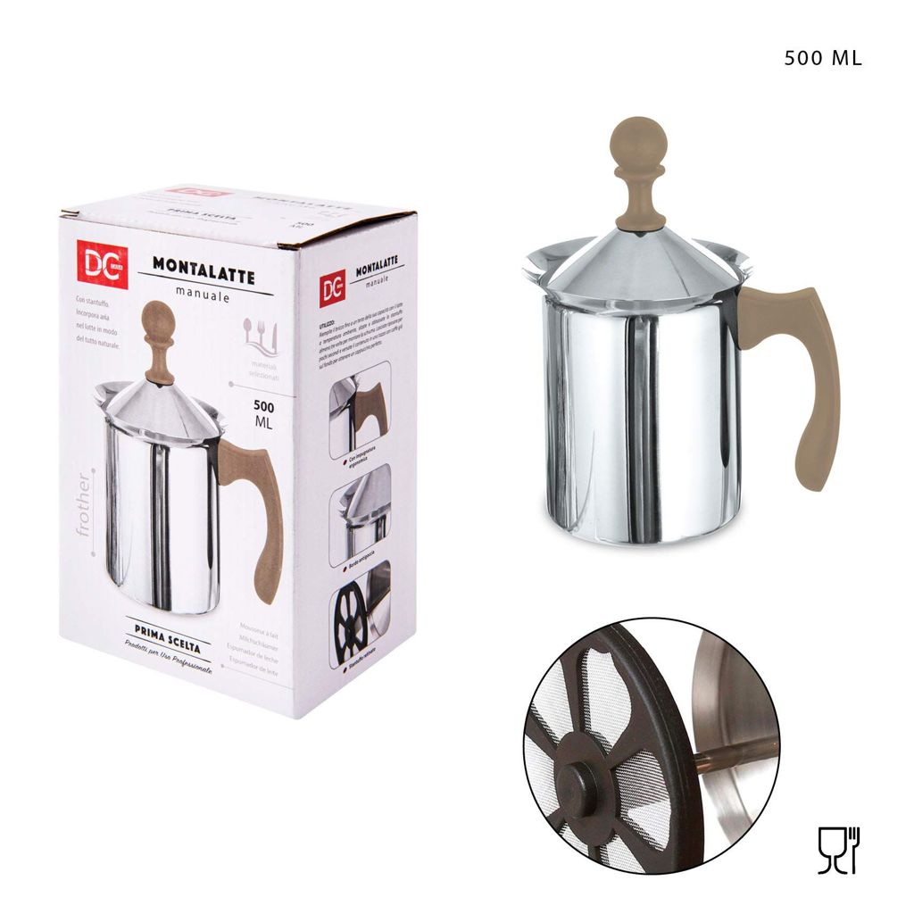 DC CASA P/SCELTA MONTALATTE MANUALE ACCIAIO 500ML