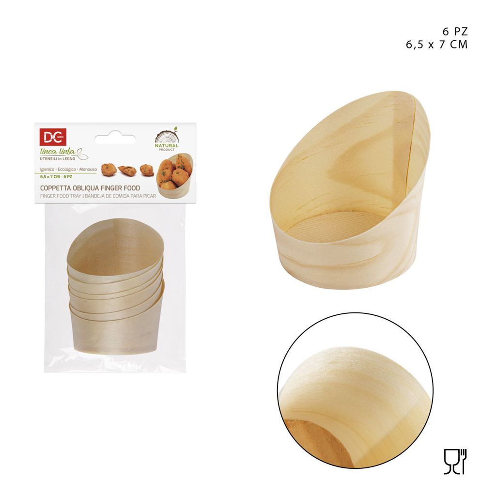 DC CASA COPP.OBLIQUA LEGNO FINGER FOOD MULTITAGLIA