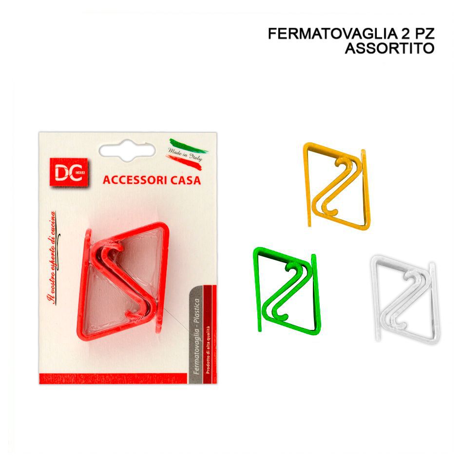 DC CASA FERMATOVAGLIA PLASTICA 2PZ