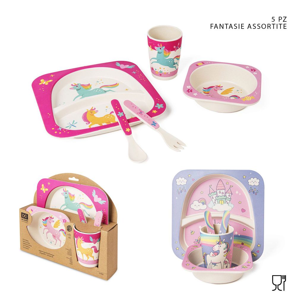 DC CASA SET PIATTI+POSATE BAMBINI 5PZ 3#