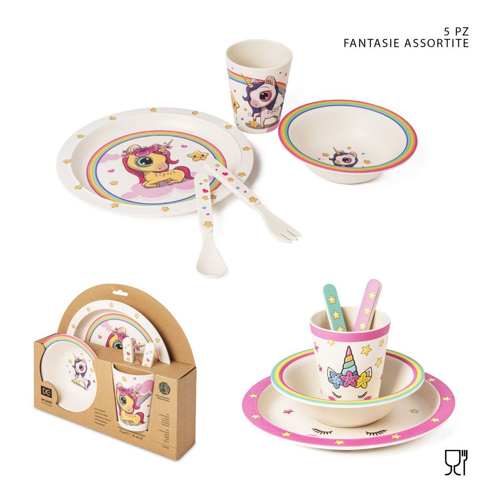 DC CASA SET PIATTI+POSATE BAMBINI 5PZ 5#