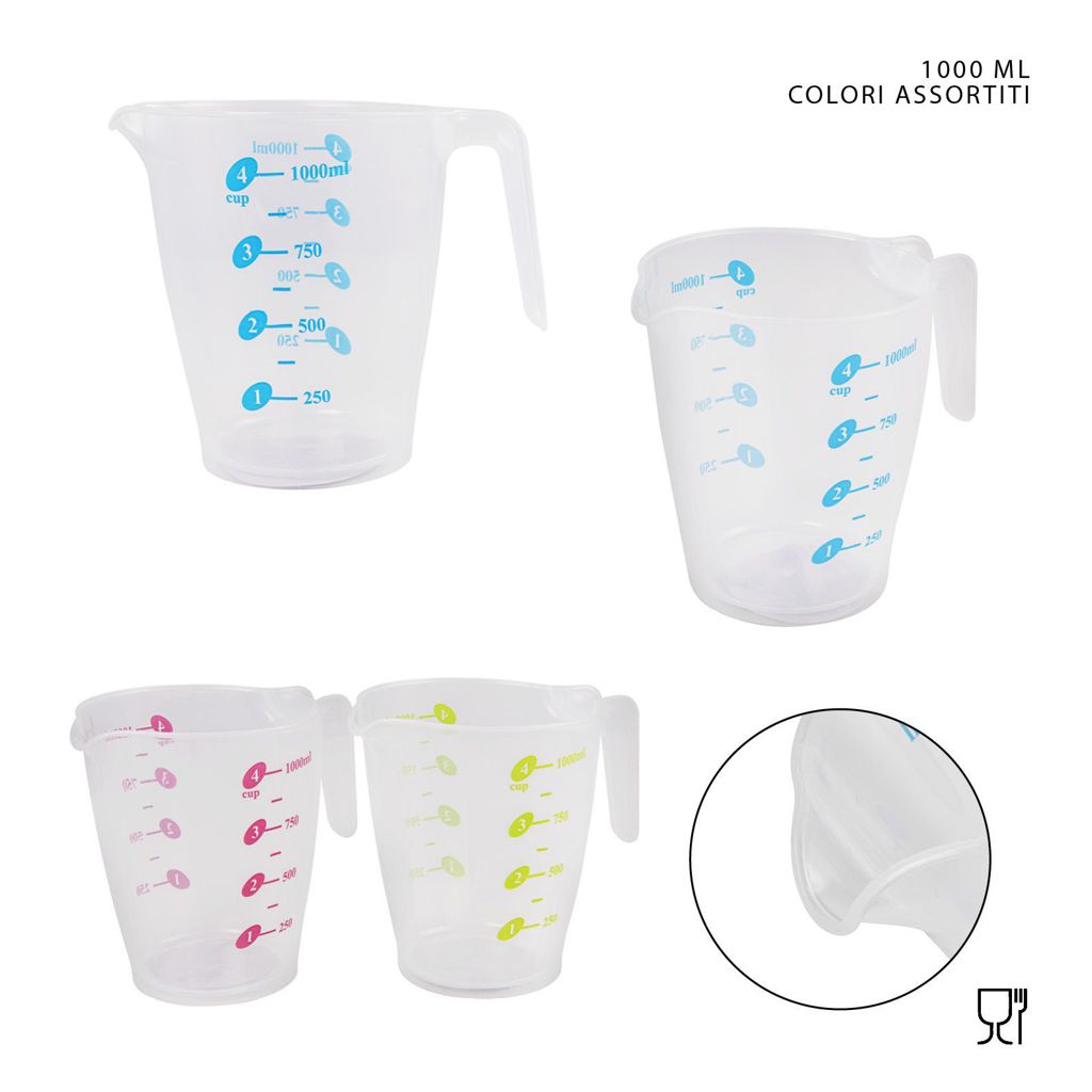 DC CASA CARAFFA GRADUATA PLASTICA 1000ML