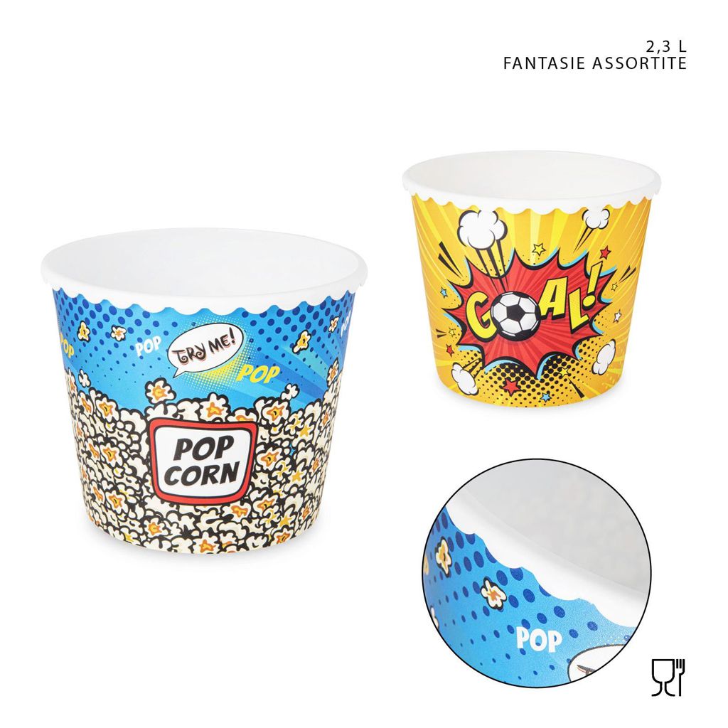 CIOTOLA SNACK PLAST. 2.3L POPCORN/GOAL