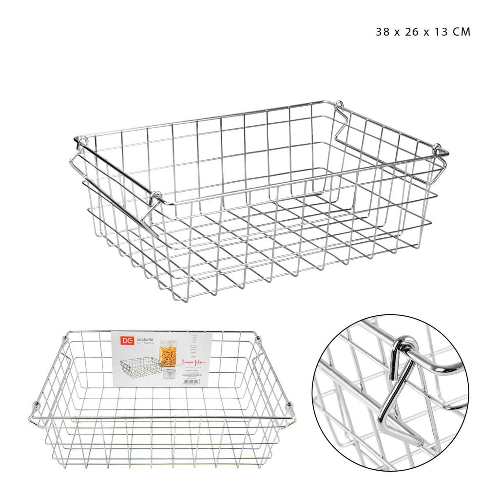 DC CASACESTINO C/MAN. CROMATO 38X26X13CM