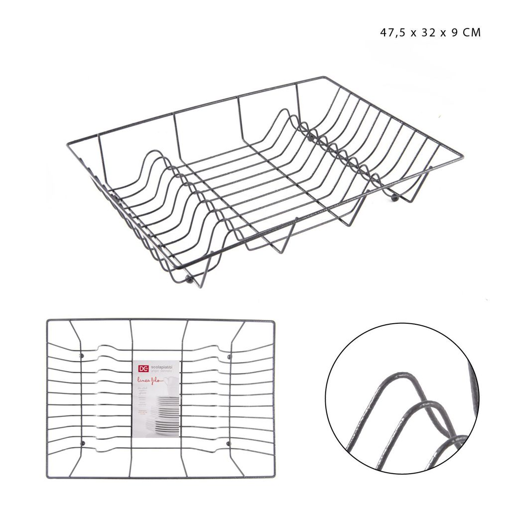 DC CASA SCOLAPIATTI 47.5X32X9CM GR.SATINATO