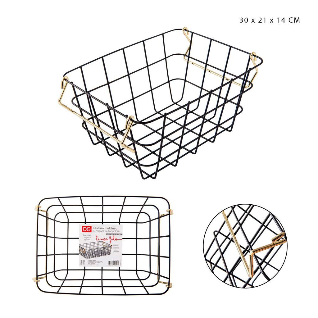 DC CASACESTINO M/USO METALLO 30X21X14CM