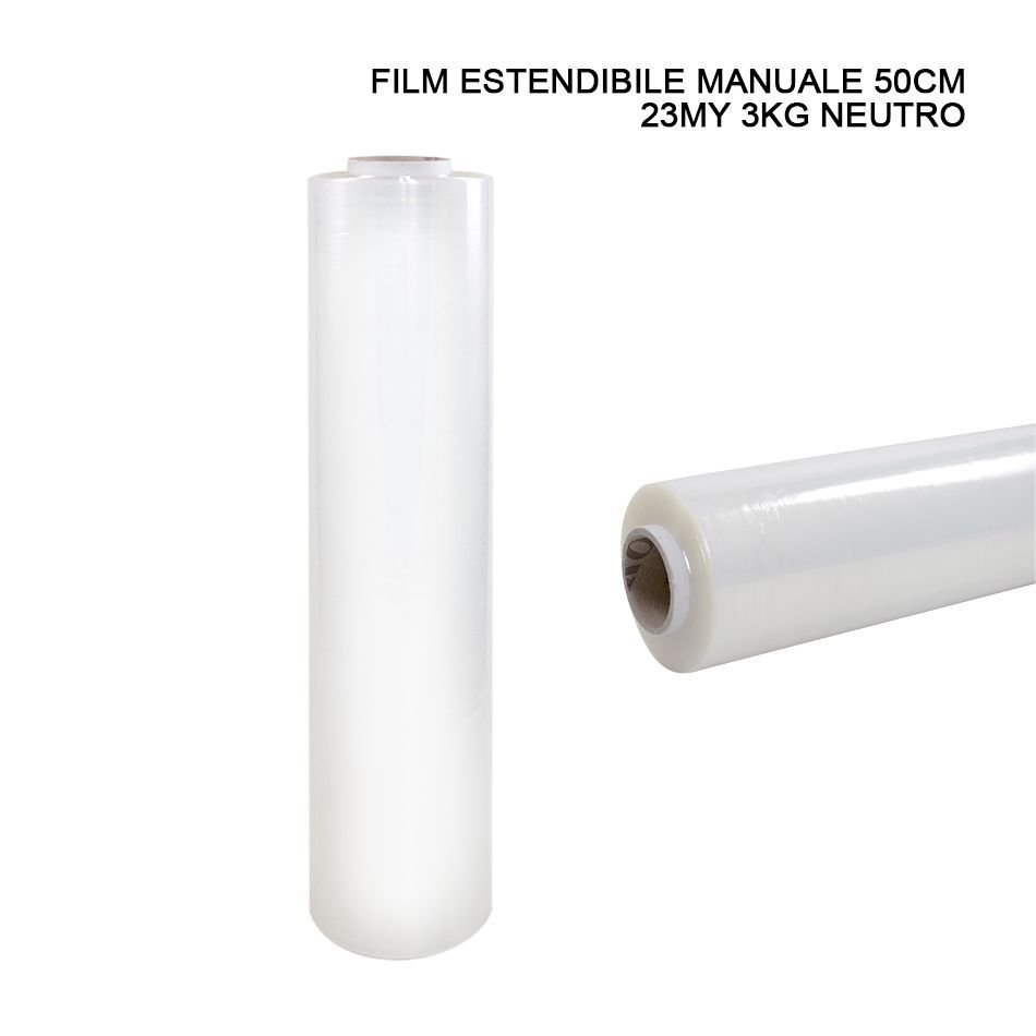 FILM ESTENSIBILE MANUALE 50CM 23MY 3KG NEUTRO