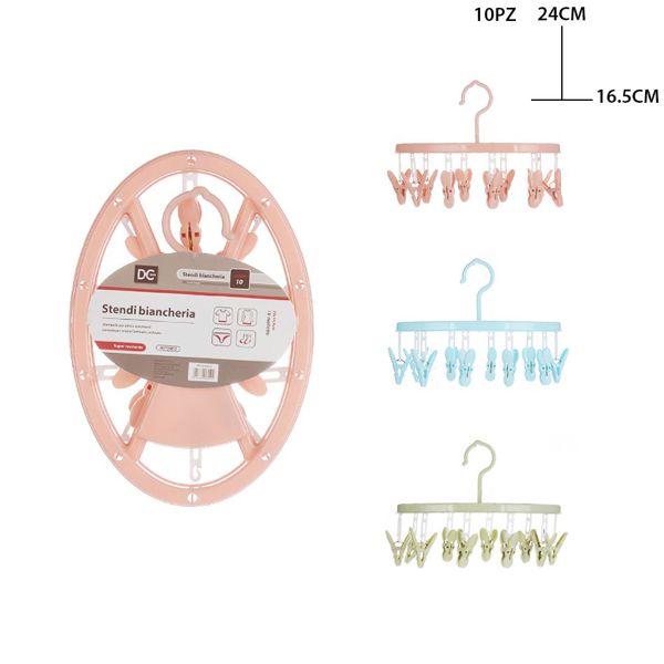 DC CASA STENDIBIANCHERIA ROTONDO 24X16.5CM 10MOLL.