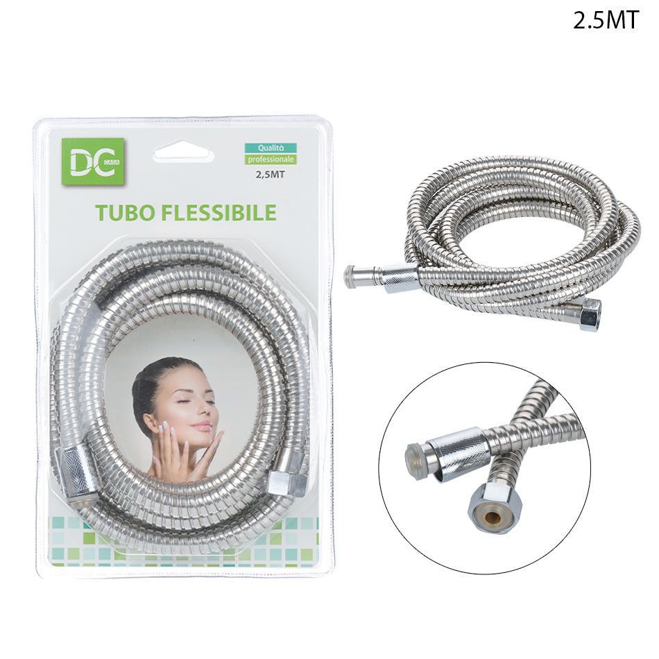 DC CASA TUBO FLESSIBILE ACCIAIO 2.5M