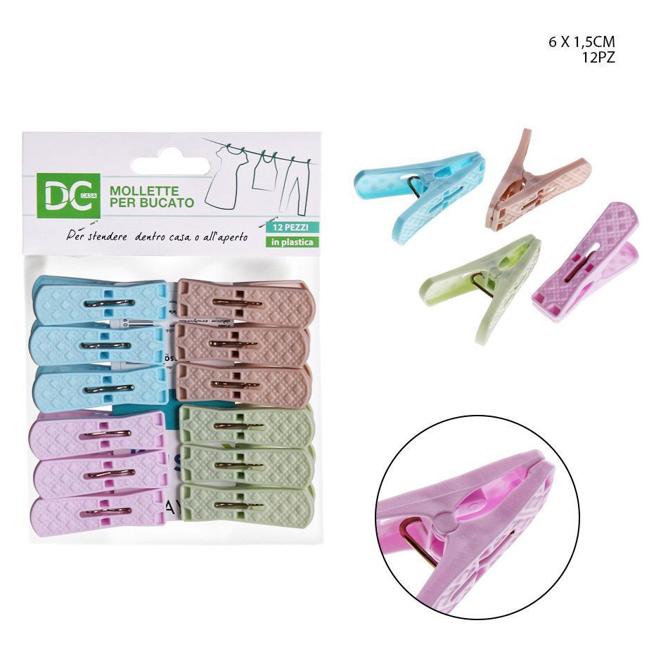 DC CASA MOLLETTE BUCATO PLAST 6X1.5CM 12PZ