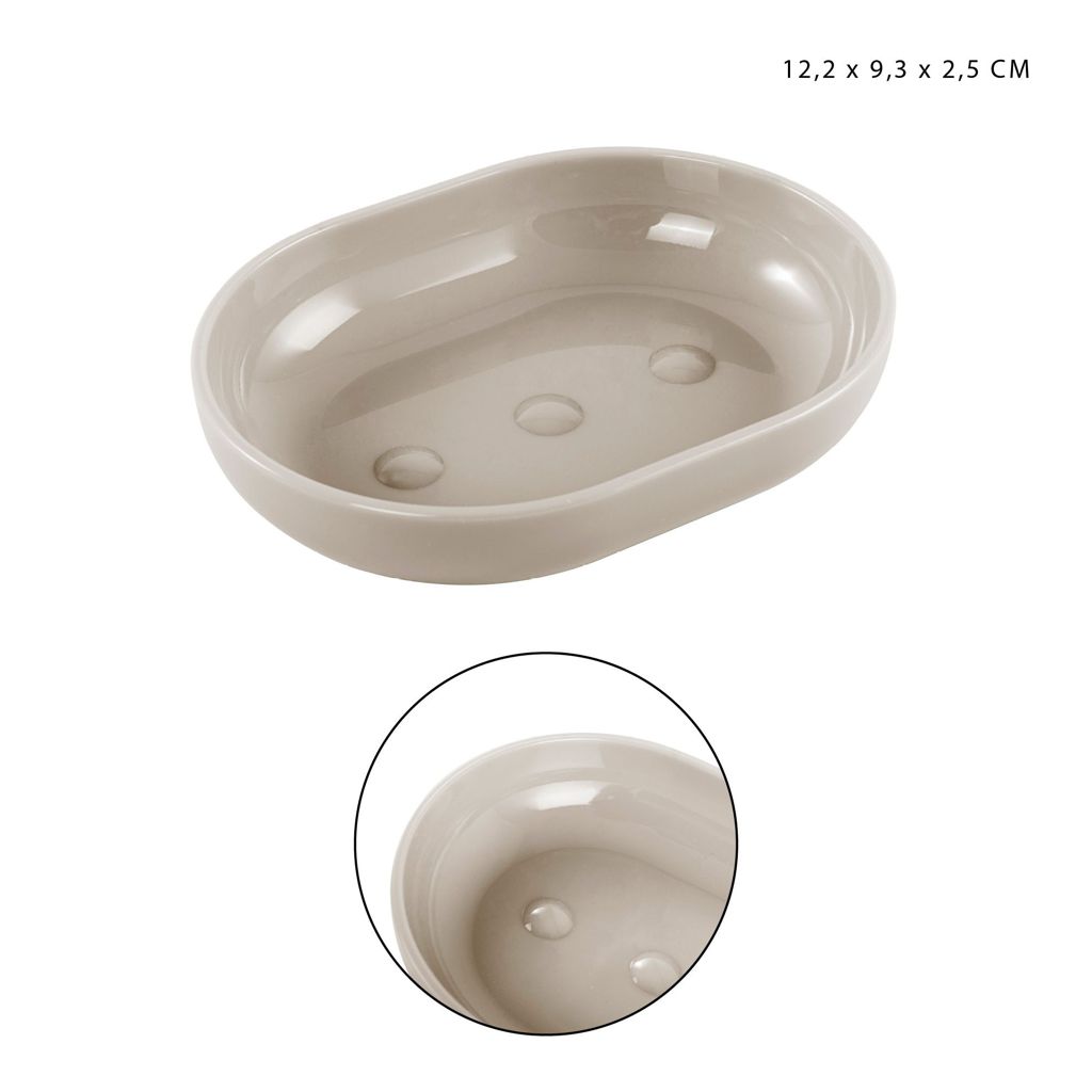 DC CASA P/SAPONETTA PLAST. 12.2X9.3X2.5CM TORTORA