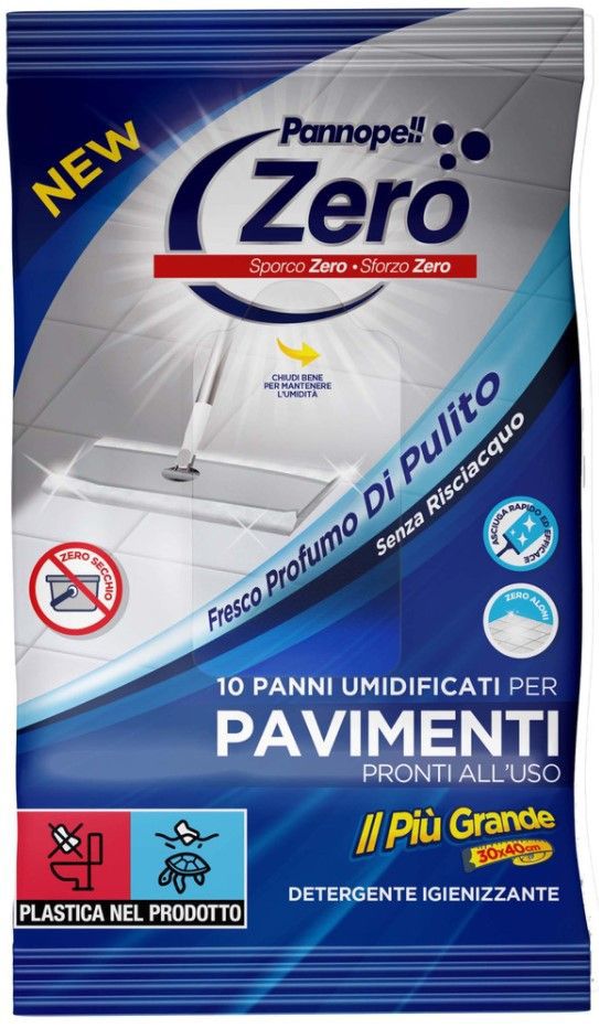 PANNOPELLZERO SALVIETTE PAVIMENTI 30x40 10PZ