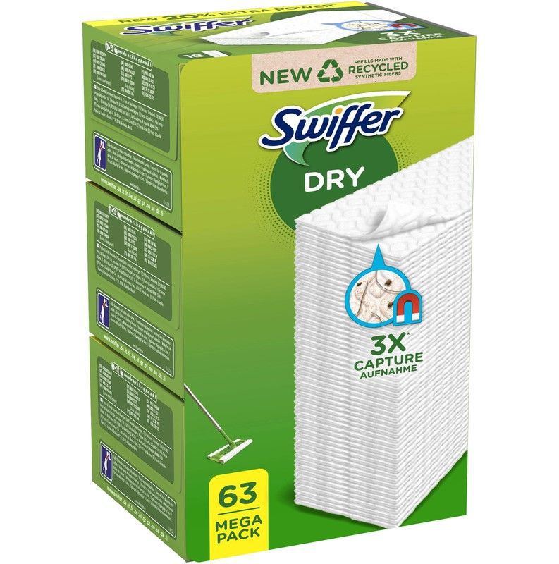 SWIFFER CATTURA POLVERE 63PZ 3x21 pz